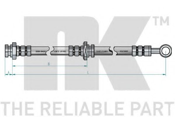 Тормозной шланг NK 855226