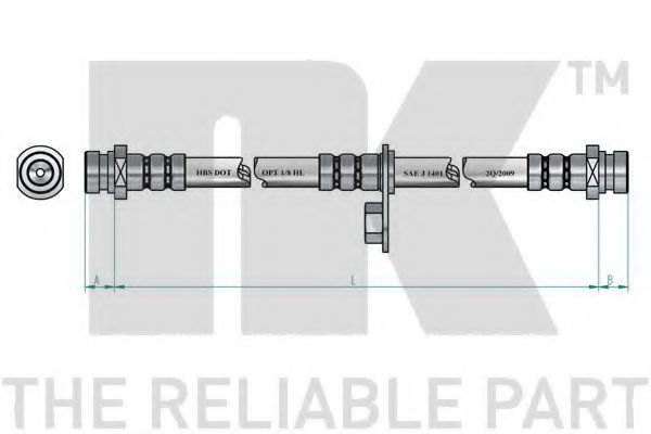 Тормозной шланг NK 853049