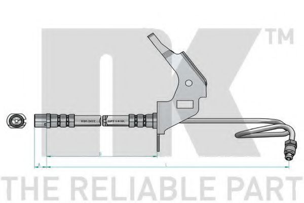 Тормозной шланг NK 853666