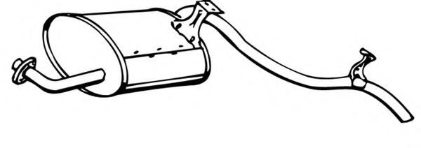 Глушитель выхлопных газов конечный FONOS 614420