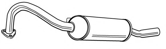 Глушитель выхлопных газов конечный FONOS 610997