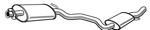 Средний глушитель выхлопных газов FONOS 610555