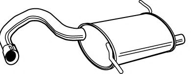 Глушитель выхлопных газов конечный FONOS 618196