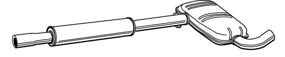 Средний глушитель выхлопных газов FONOS 610204