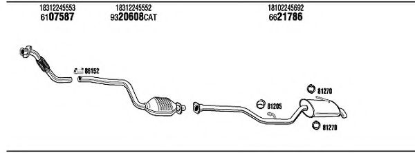 Система выпуска ОГ FONOS BW31847