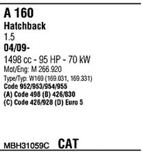 Система выпуска ОГ FONOS MBH31059C