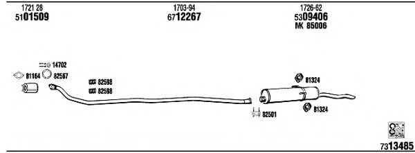 Система выпуска ОГ FONOS PE55048