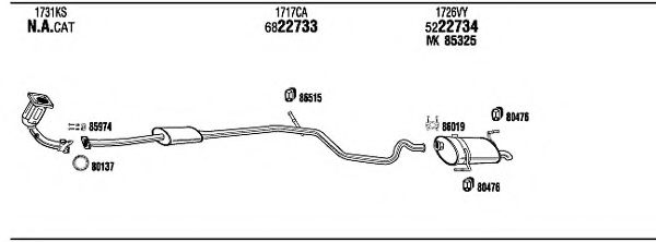 Система выпуска ОГ FONOS PEH16675A
