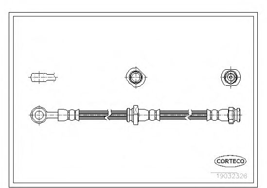Тормозной шланг CORTECO 19032326