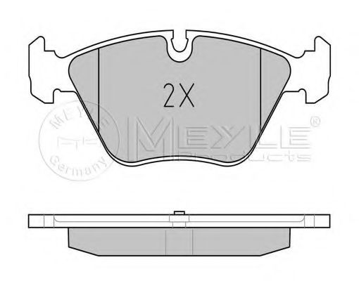 Комплект тормозных колодок, дисковый тормоз MEYLE 23183