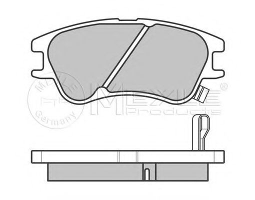 Комплект тормозных колодок, дисковый тормоз MEYLE 24277