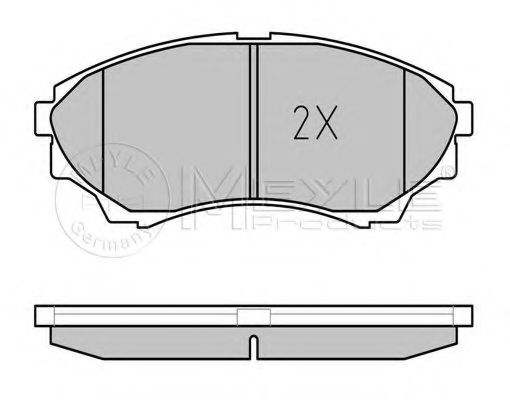 Комплект тормозных колодок, дисковый тормоз MEYLE 24672