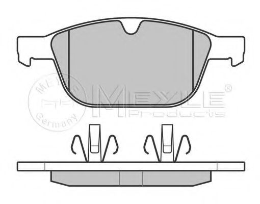 Комплект тормозных колодок, дисковый тормоз MEYLE 025 243 9920