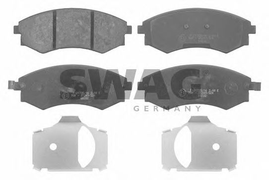 Комплект тормозных колодок, дисковый тормоз SWAG 90 91 6681