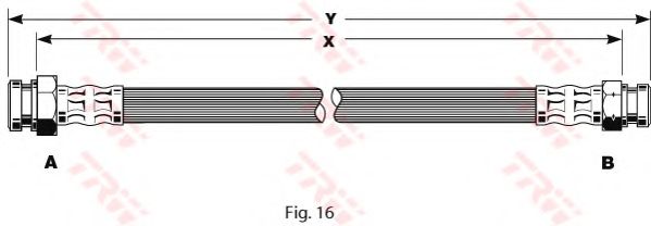 Тормозной шланг TRW PHA322