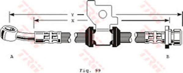 Тормозной шланг TRW PHD154