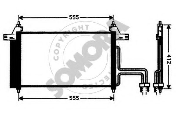 Конденсатор, кондиционер SOMORA 082360
