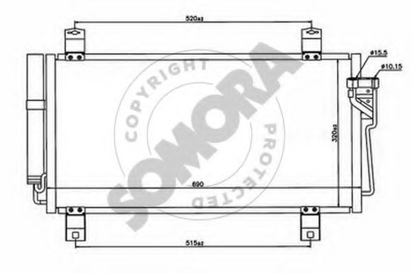 Конденсатор, кондиционер SOMORA 161360
