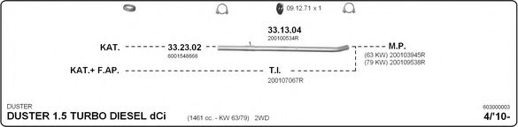 Система выпуска ОГ IMASAF 603000003