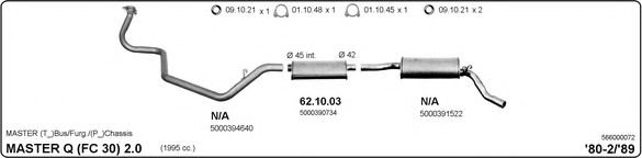 Система выпуска ОГ IMASAF 566000072