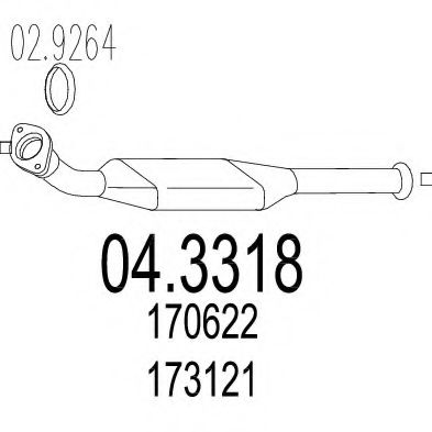 Катализатор MTS 04.3318