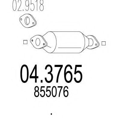 Катализатор MTS 04.3765