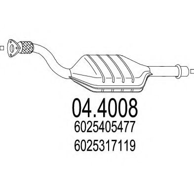 Катализатор MTS 04.4008
