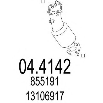 Катализатор MTS 04.4142