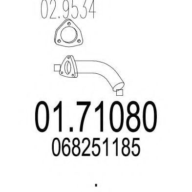 Труба выхлопного газа TIMAX 110222