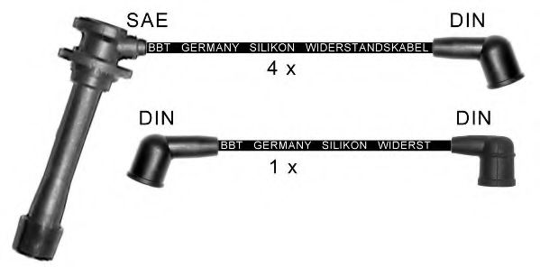 Комплект проводов зажигания BBT ZK1792