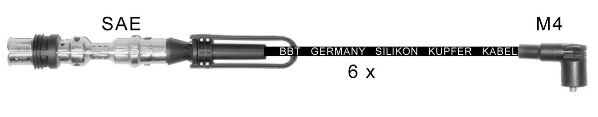 Комплект проводов зажигания BBT ZK374