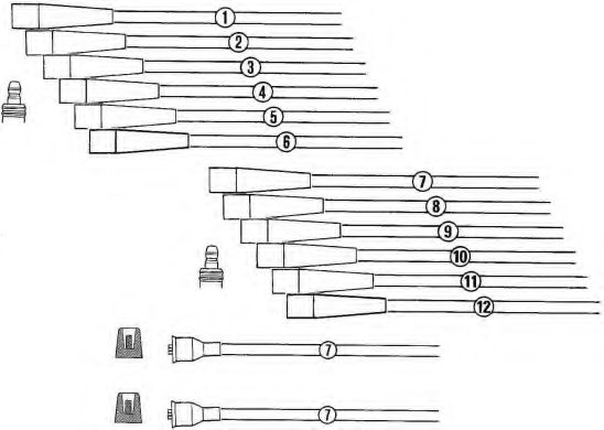 Комплект проводов зажигания BBT ZK522