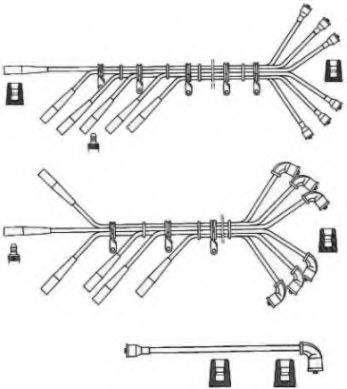 Комплект проводов зажигания BBT ZK502