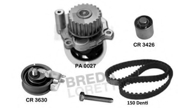 Водяной насос + комплект зубчатого ремня BREDA  LORETT KPA0730B
