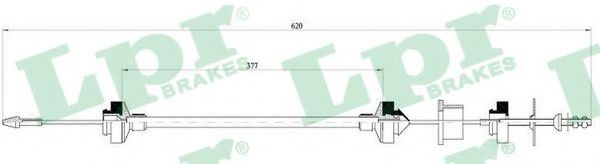 Трос, управление сцеплением LPR C0031C