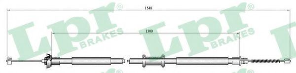 Трос, стояночная тормозная система LPR C0184B