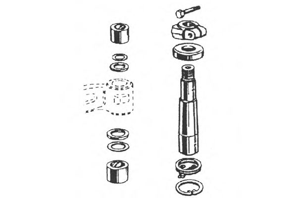 Ремкомплект, шкворень поворотного кулака OCAP 0927383