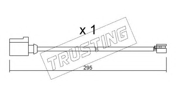 Сигнализатор, износ тормозных колодок TRUSTING SU.273