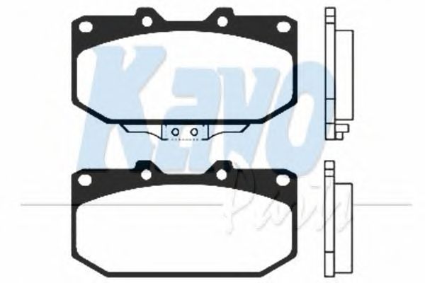 Комплект тормозных колодок, дисковый тормоз KAVO PARTS BP-6513