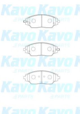 Комплект тормозных колодок, дисковый тормоз KAVO PARTS BP-1018