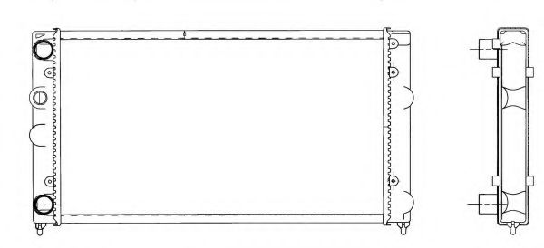 Радиатор, охлаждение двигателя NRF 519501