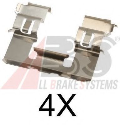 Комплектующие, колодки дискового тормоза A.B.S. 1721Q