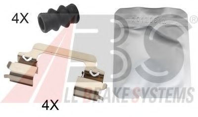 Комплектующие, колодки дискового тормоза A.B.S. 1821Q