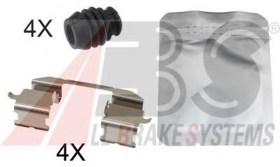 Комплектующие, колодки дискового тормоза A.B.S. 1844Q