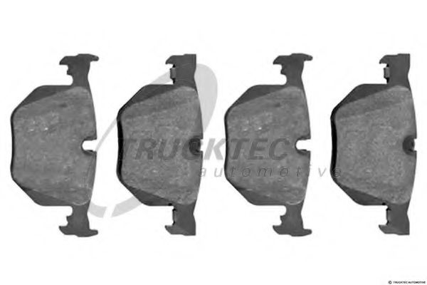 Комплект тормозных колодок, дисковый тормоз TRUCKTEC AUTOMOTIVE 08.34.105