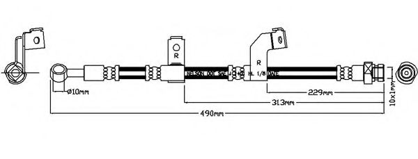 Тормозной шланг REMKAFLEX 7377