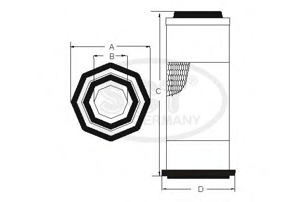 Воздушный фильтр SCT Germany SB 3237