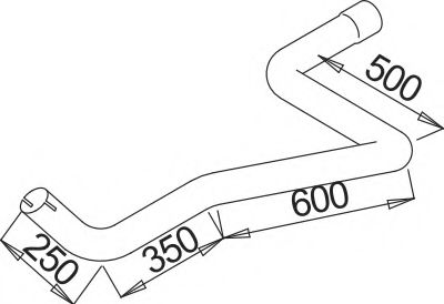 Труба выхлопного газа ZARA 9364