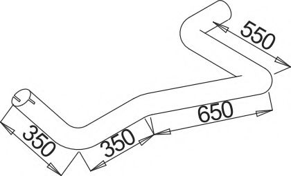 Труба выхлопного газа ZARA 9395