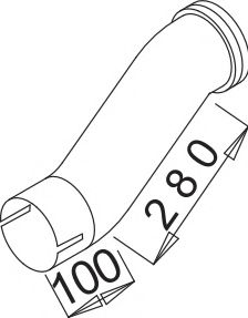 Труба выхлопного газа ZARA 9325